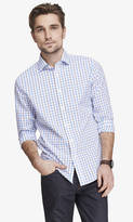 Thumbnail for your product : Express Non-Iron Fitted Plaid Shirt