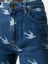 Thumbnail for your product : McQ Sparrow Print High-Rise Jeans