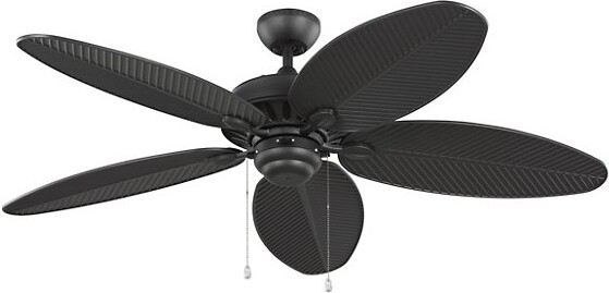 Generation Lighting Cruise Outdoor Ceiling Fan in Black, 5 Blades