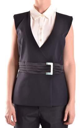 Elisabetta Franchi Women's Black Polyamide Vest.