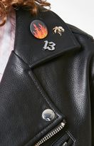 Thumbnail for your product : PacSun Tri Moto Zip PU Jacket