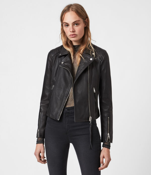 AllSaints Neve Quilted Leather Biker Jacket - ShopStyle