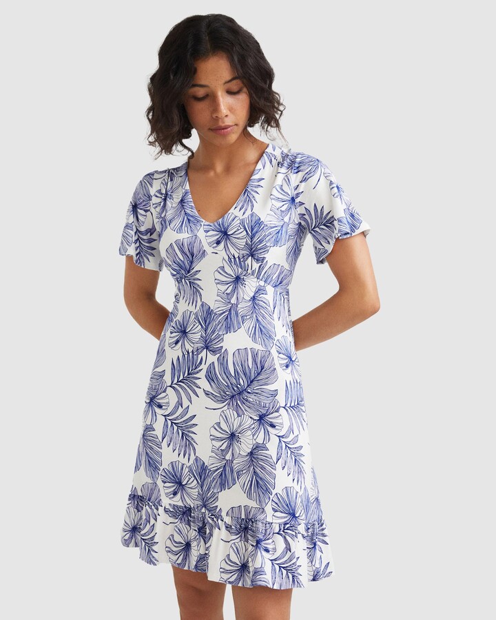 Desigual Women's Blue Mini Dresses - Nadia Short Flowing Dress - Size XS at  The Iconic - ShopStyle