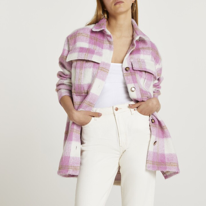 pink checkered windbreaker