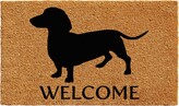 Thumbnail for your product : Home & More Dachshund 17" x 29" Coir/Vinyl Doormat - Natural/black