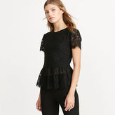 Thumbnail for your product : Ralph Lauren Lace Peplum Top