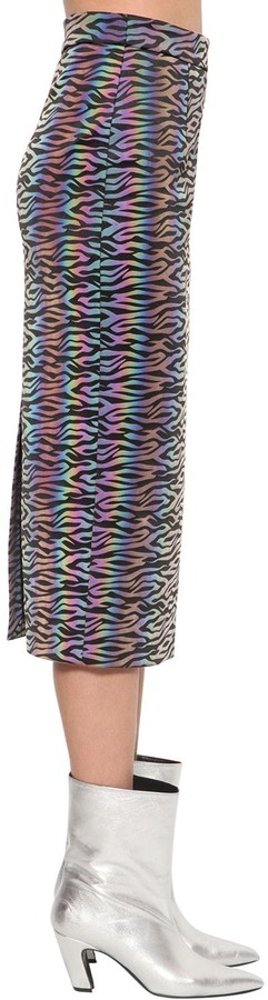 reflective zebra skirt