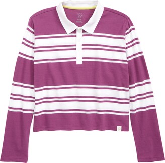 Treasure & Bond Kids' Stripe Cotton Crop Shirt