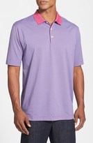 Thumbnail for your product : Cutter & Buck '70/2's Performance Carson Stripe' Regular Fit Polo (Big & Tall)