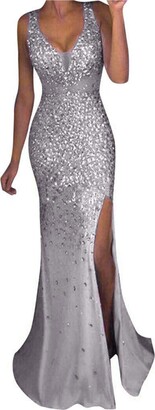 silver evening dresses uk