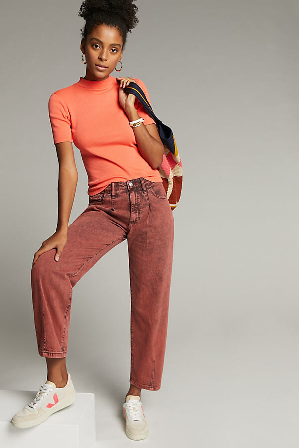 Pilcro The Breaker Relaxed Jeans By in Red Size 25 ShopStyle