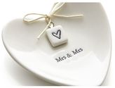 Thumbnail for your product : Crate & Barrel Mrs. and Mrs. Ring Dish