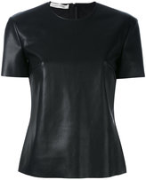 Cédric Charlier - t-shirt en cuir artificiel - women - Polyester - 42