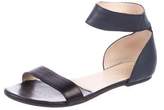 Thumbnail for your product : ChloÃ© Leather Ankle Strap Sandals Blue ChloÃ© Leather Ankle Strap Sandals