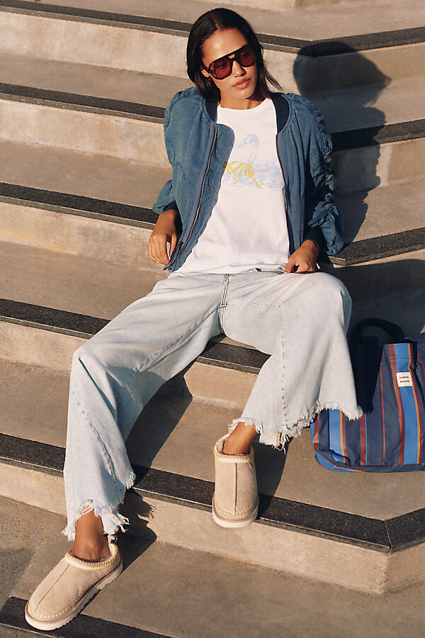 Pilcro The Adi Regenerative Cotton Mid-Rise Flare Jeans