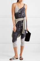 Thumbnail for your product : Raquel Allegra Tie-dyed Cotton-blend Jersey Jumpsuit