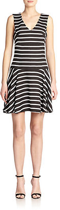 4.collective Striped Drop-Waist Dress