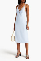 Thumbnail for your product : Dion Lee Ruched embellished piqué midi dress