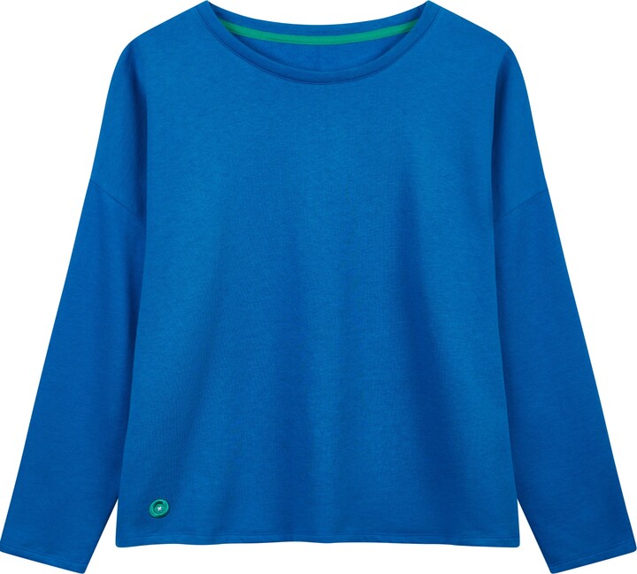 Loungers Boxy Sweatshirt Unisex Bright Blue