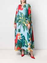 Thumbnail for your product : Richard Quinn Tropical Print Tunic Dress