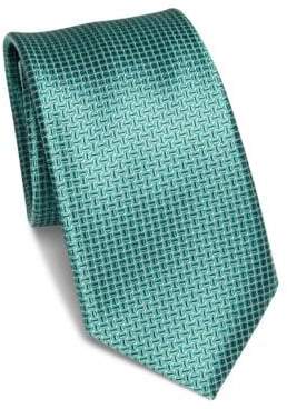 Saks Fifth Avenue COLLECTION Grid Patterned Tie