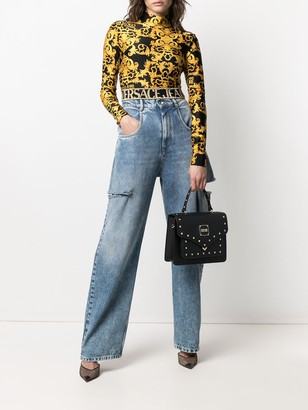 Versace Jeans Couture Stud-Embellished Satchel