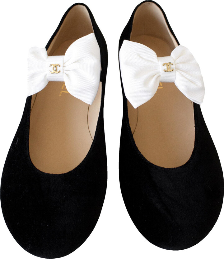 Chanel Velvet flats ShopStyle