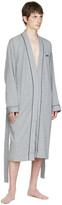 Thumbnail for your product : HUGO BOSS Gray Cotton Robe