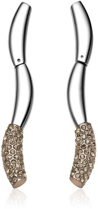 Breil Milano Flowing TJ1305 Women's Earrings Stainless Steel Zirconia Gold