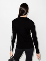 Thumbnail for your product : we11done Logo-Tape Crew-Neck Jumper