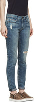 Thumbnail for your product : Current/Elliott Blue The Ankle Skinny Jeans