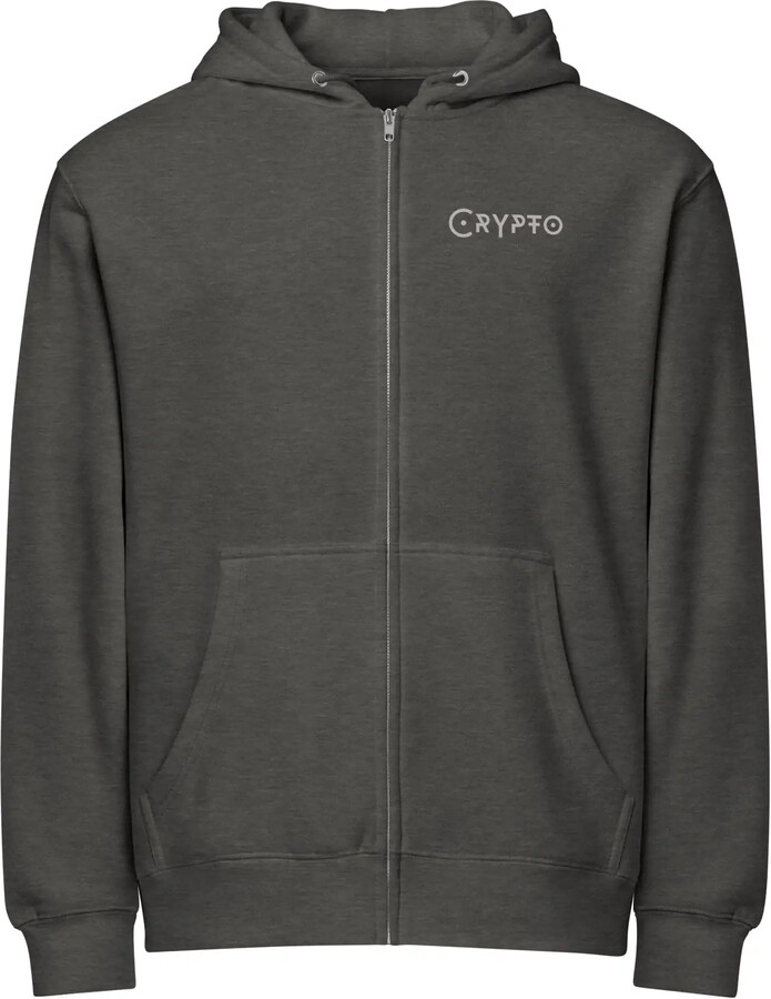 InvestmenTees Stellar Zip Up Hoodie - Charcoal Heather - 2XL