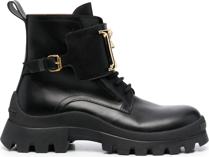 DSQUARED2 Logo-Plaque Ankle Boots