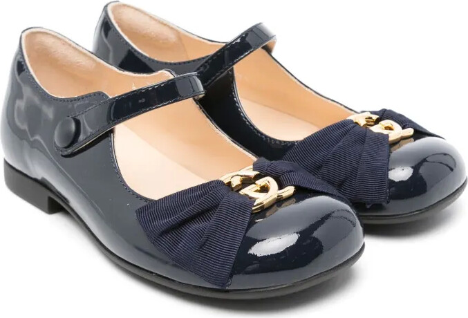 Interlocking G-plaque ballet flats