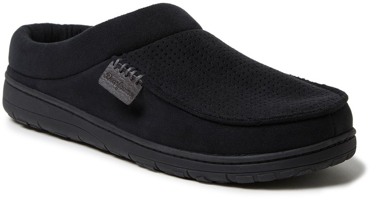 men's dearfoams microfiber clog slippers