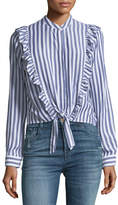 Thumbnail for your product : Rails Piper Button-Front Striped Top