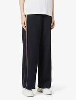 Thumbnail for your product : See by Chloe Relaxed-fit high-rise stretch-woven trousers