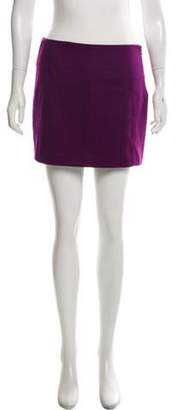 Diane von Furstenberg Wool Mini Skirt Violet Wool Mini Skirt