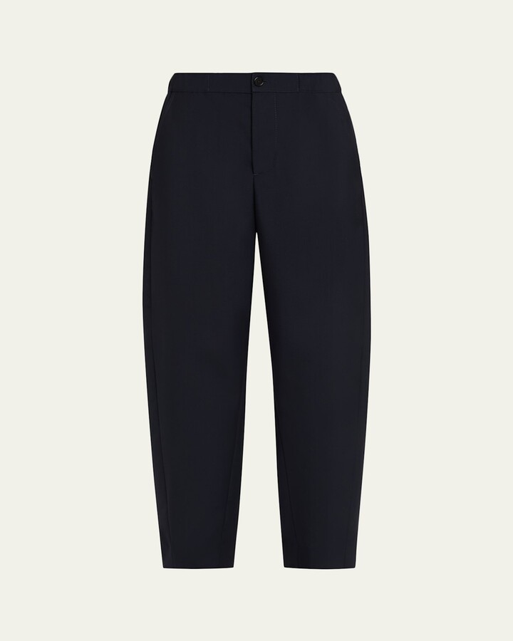 Marni Elastic Waistband Straight-Leg Trousers