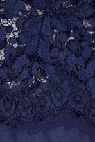 Thumbnail for your product : Lover Vee Vee lace, silk-chiffon and crepe dress