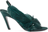 Balenciaga - feather detail sandals - women - Cuir/satin/Feather - 36.5