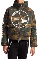 Thumbnail for your product : Rhude Collage Camouflage Puffer Coat