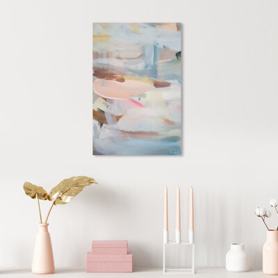 Oliver Gal Prints Abstract Splendor Matinee, Modern & Contemporary Blue - Graphic Art on Canvas