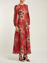 Thumbnail for your product : Zimmermann Juno Rosa Batik Print Linen Dress - Womens - Red Print