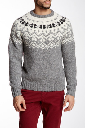 Gant Jacquard Knit Crew Neck Sweater