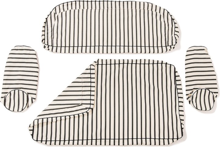 business & pleasure co. Love Seat Slip Cover Set in Black