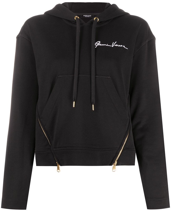 versace cropped hoodie