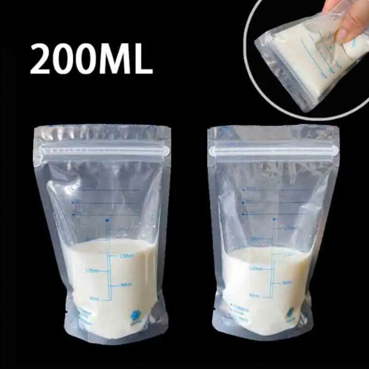 AliExpress 30Pcs 200ml Milk Freezer Bags Mother Milk Baby Food Breast Milk Bag BPA Free Baby Safe Feeding Bag Feeding Breast Pump Save Part
