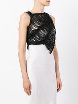 Thumbnail for your product : Isabel Benenato cut-detail top