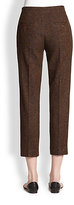 Thumbnail for your product : Max Mara Gambo Wool/Silk Tweed Cropped Pants